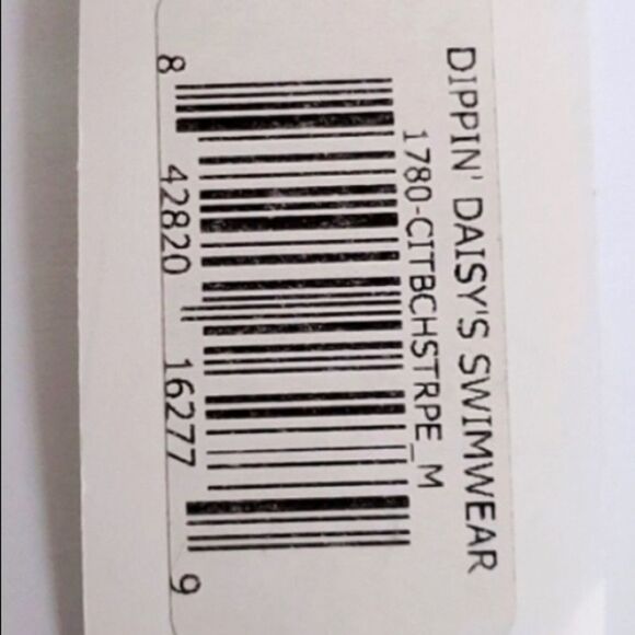 NWT Dippin Daisy’s lime green striped one piece swimming suit - Picture 5 of 7